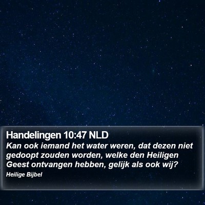 Handelingen 10:47 NLD Bible Verse Image