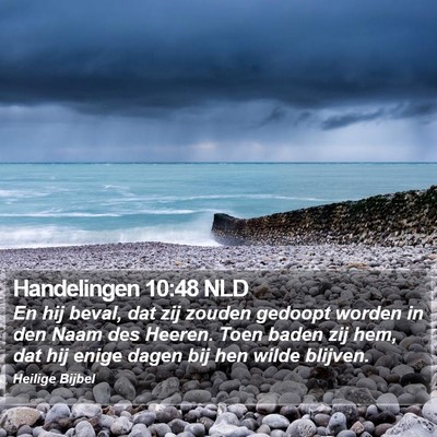 Handelingen 10:48 NLD Bible Verse Image