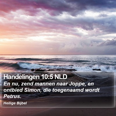Handelingen 10:5 NLD Bible Verse Image
