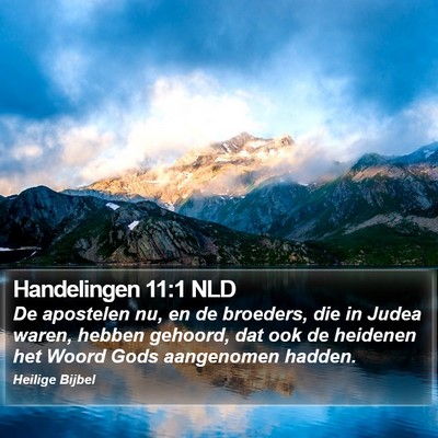 Handelingen 11:1 NLD Bible Verse Image