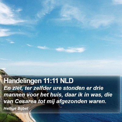 Handelingen 11:11 NLD Bible Verse Image