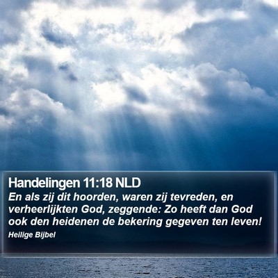 Handelingen 11:18 NLD Bible Verse Image