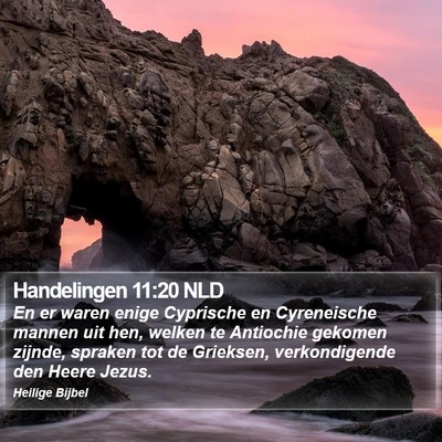 Handelingen 11:20 NLD Bible Verse Image