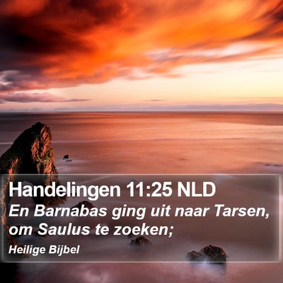 Handelingen 11:25 NLD Bible Verse Image