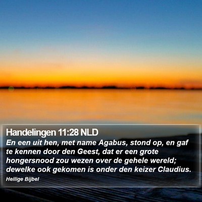 Handelingen 11:28 NLD Bible Verse Image