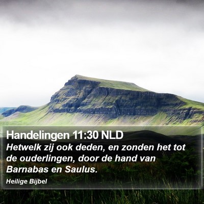 Handelingen 11:30 NLD Bible Verse Image