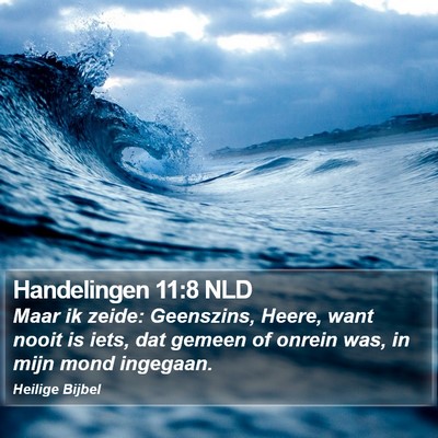 Handelingen 11:8 NLD Bible Verse Image