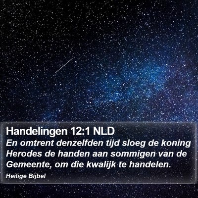 Handelingen 12:1 NLD Bible Verse Image