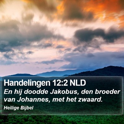 Handelingen 12:2 NLD Bible Verse Image