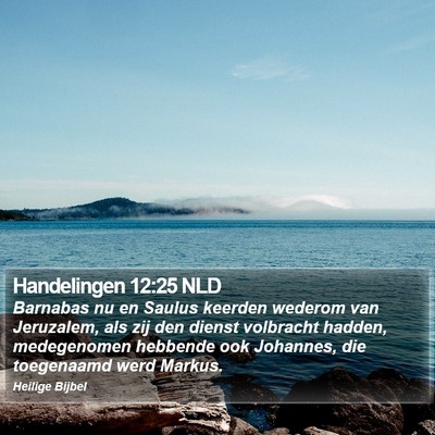 Handelingen 12:25 NLD Bible Verse Image
