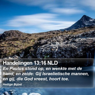 Handelingen 13:16 NLD Bible Verse Image