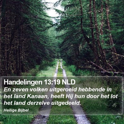 Handelingen 13:19 NLD Bible Verse Image