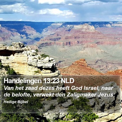 Handelingen 13:23 NLD Bible Verse Image