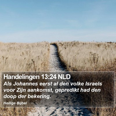 Handelingen 13:24 NLD Bible Verse Image