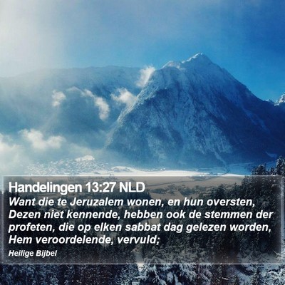 Handelingen 13:27 NLD Bible Verse Image