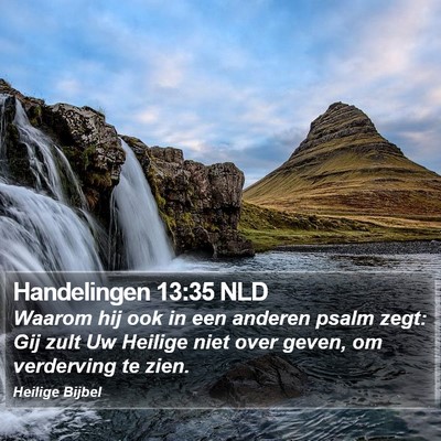 Handelingen 13:35 NLD Bible Verse Image