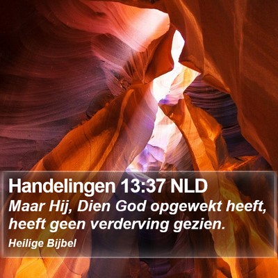 Handelingen 13:37 NLD Bible Verse Image