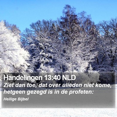 Handelingen 13:40 NLD Bible Verse Image