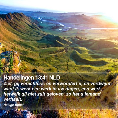 Handelingen 13:41 NLD Bible Verse Image