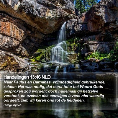 Handelingen 13:46 NLD Bible Verse Image