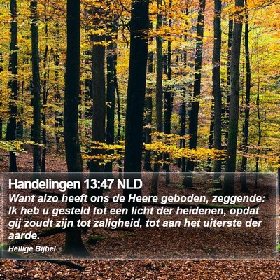 Handelingen 13:47 NLD Bible Verse Image