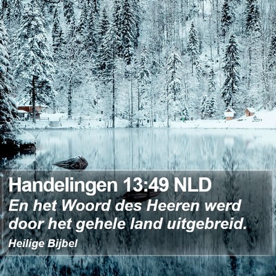 Handelingen 13:49 NLD Bible Verse Image