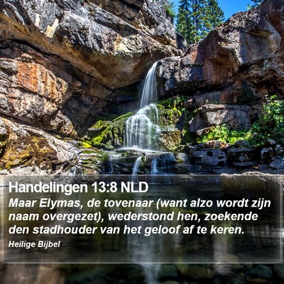 Handelingen 13:8 NLD Bible Verse Image