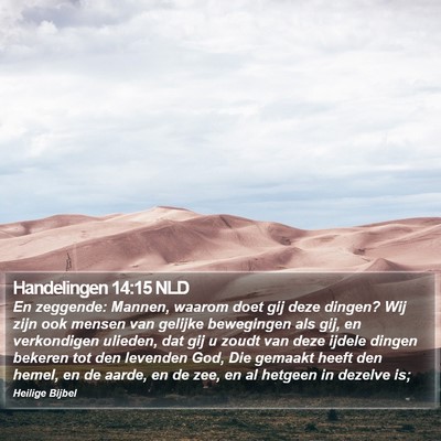 Handelingen 14:15 NLD Bible Verse Image