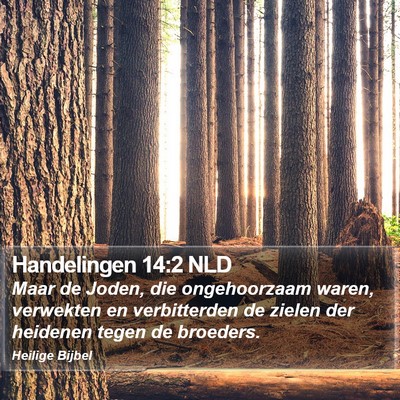 Handelingen 14:2 NLD Bible Verse Image