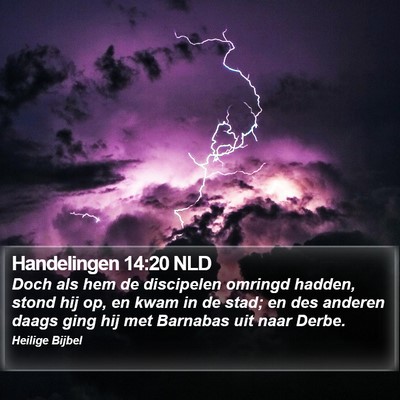 Handelingen 14:20 NLD Bible Verse Image