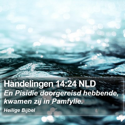 Handelingen 14:24 NLD Bible Verse Image