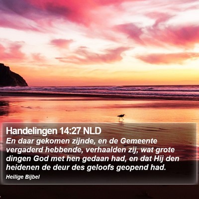 Handelingen 14:27 NLD Bible Verse Image