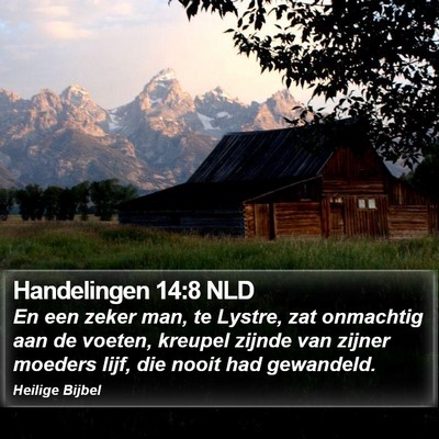 Handelingen 14:8 NLD Bible Verse Image
