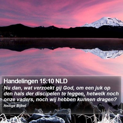 Handelingen 15:10 NLD Bible Verse Image
