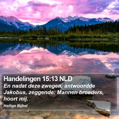 Handelingen 15:13 NLD Bible Verse Image