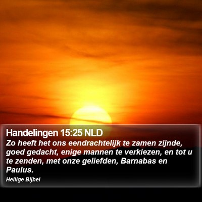 Handelingen 15:25 NLD Bible Verse Image