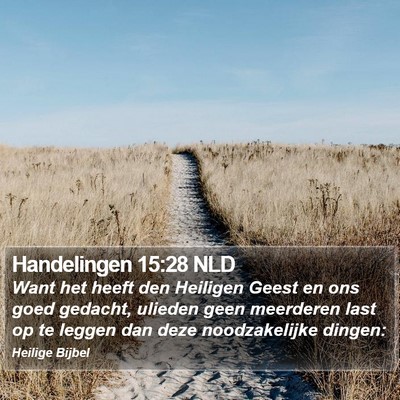 Handelingen 15:28 NLD Bible Verse Image