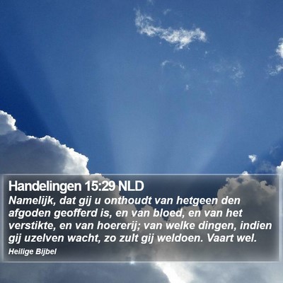 Handelingen 15:29 NLD Bible Verse Image