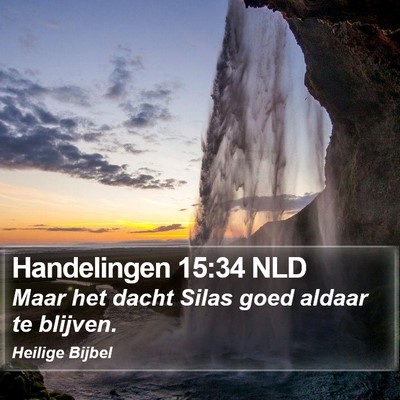 Handelingen 15:34 NLD Bible Verse Image