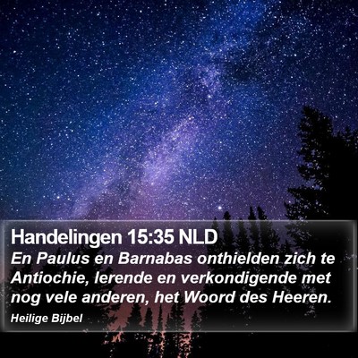 Handelingen 15:35 NLD Bible Verse Image