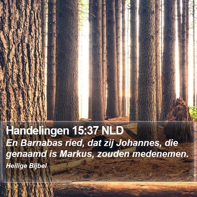 Handelingen 15:37 NLD Bible Verse Image