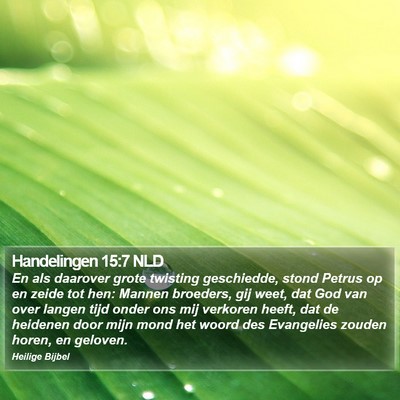 Handelingen 15:7 NLD Bible Verse Image