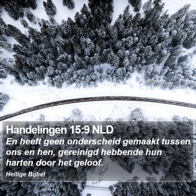 Handelingen 15:9 NLD Bible Verse Image