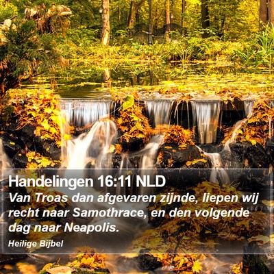 Handelingen 16:11 NLD Bible Verse Image