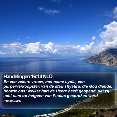 Handelingen 16:14 NLD Bible Verse Image