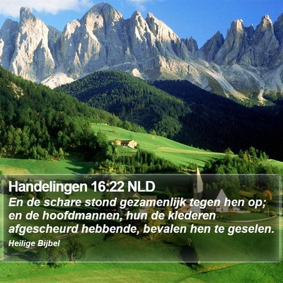 Handelingen 16:22 NLD Bible Verse Image