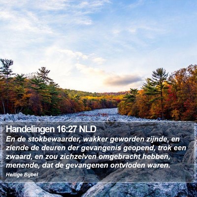 Handelingen 16:27 NLD Bible Verse Image