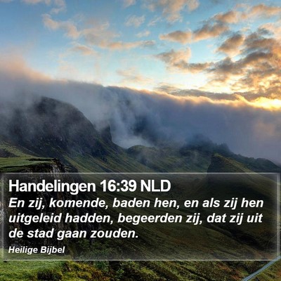 Handelingen 16:39 NLD Bible Verse Image
