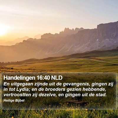 Handelingen 16:40 NLD Bible Verse Image