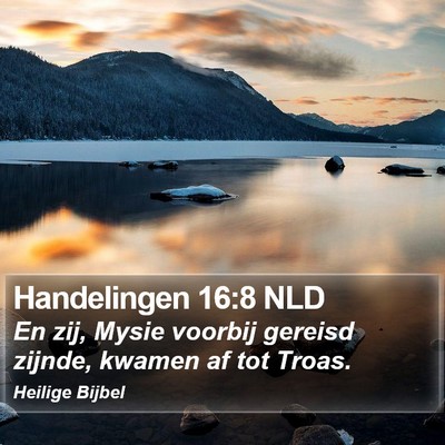 Handelingen 16:8 NLD Bible Verse Image